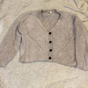 American Eagle sweater button up cardigan brown size large